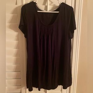 Black bay-doll tee #72